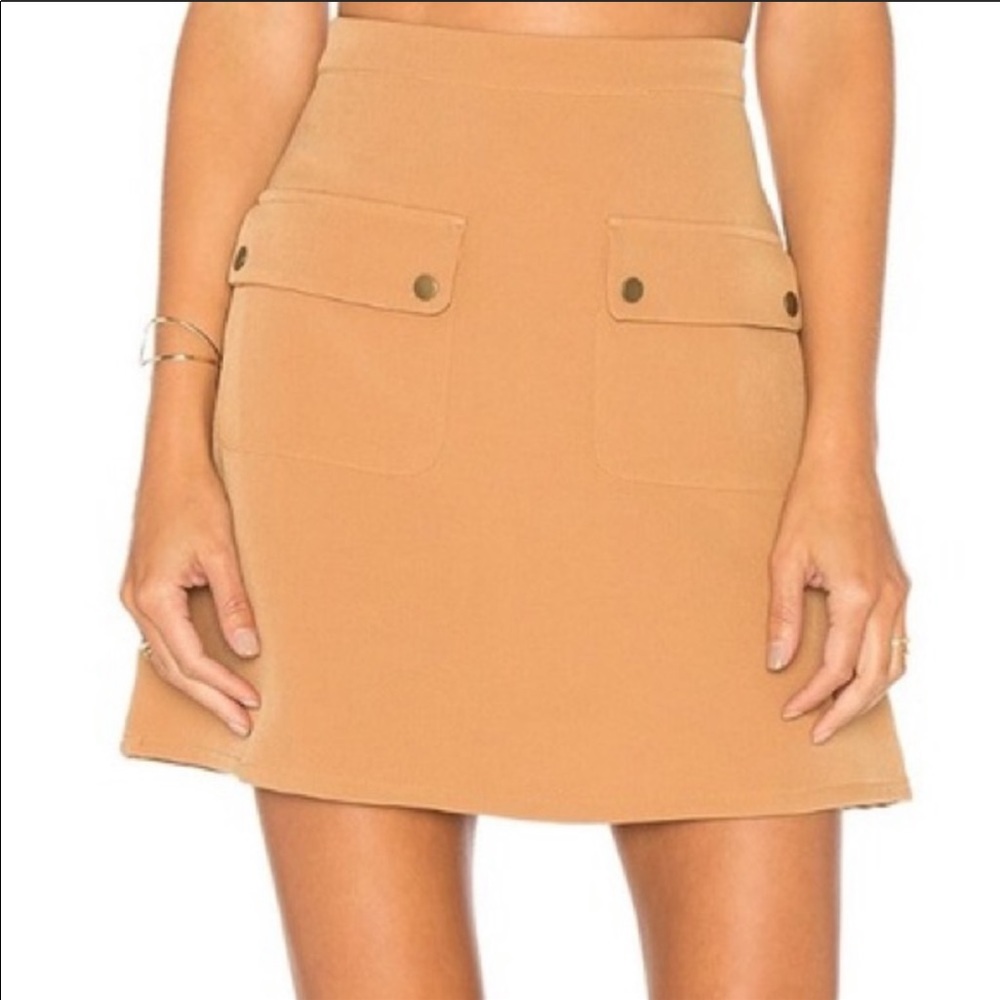Lovers + Friends Sienna Skirt in Camel